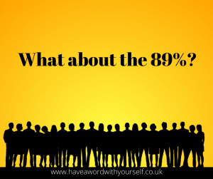 What about the 89%